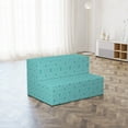 thumbnail image 4 of Orient Foldable Mattress, Geometric Eastern Motif, 74.8" x 35.4", Pale Teal White, by Ambesonne, 4 of 6