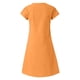 thumbnail image 5 of MELDVDIB - Vestido informal de verano para mujer, talla grande, suelto, liso, sin mangas, escote en V, manga corta, recto, regalo en liquidación, 5 of 5
