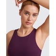 thumbnail image 5 of CRZ YOGA Butterluxe Workout Tank Tops for Women Racerback Padded Yoga Athletic Shirt with Built in Bra, 5 of 7