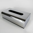 thumbnail image 2 of Facial Tissues Box Silver Plating Paper Container Vanity Tissue Organizer, 2 of 9