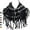 Black/white, variant on Plaid Infinity Scarf with Fringe – Fashion Colorful Lumberjack Unisex Scarf – Soft Winter Scarf
