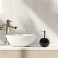 thumbnail image 2 of Unique Bargains 1 Pc Simple Round Soap Pump Dispenser for Bathroom Hotel 300ml Black Silver Tone, 2 of 6