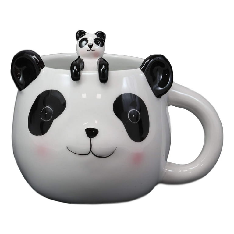 Boston Warehouse Panda Ceramic Mug 18 Oz.: Coffee Cups & Mugs