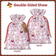 thumbnail image 2 of Fuzoiu Easter Rabbit Print Christmas Gift Bag,Burlap Gift Bag with Drawstring Closure & Hang Tag,Perfect for Holidays, Birthdays, and Special Occasions-Small, 2 of 7