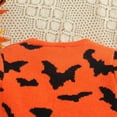thumbnail image 4 of Coerni Halloween Baby Boys Girl Sweater Pullover Toddler Long Sleeve Bat Print Oversized Crewneck Sweatshirt Fall Outfits, 4 of 8