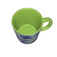 thumbnail image 5 of Bright Blue Flowers Coffee Mug Fun Custom Ceramic Mugs 11oz Green, 5 of 5