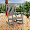 thumbnail image 2 of Flash Furniture Winston All-Weather Poly Resin Rocking Chair in Gray, 2 of 10