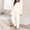 White, variant on NominalSnug Fuzzy Fleece Pajamas Sets for Women Long Sleeve Crewneck Tops Long Pants Winter Warm Thicken Sleepwear