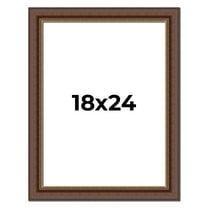 18x24 Copper and Brown Real Wood Picture Frame Width 2 inches | Interior Frame Depth 0.5 inches |