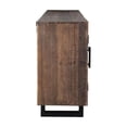 thumbnail image 5 of Taran Designs Cedric 6-door Solid Wood Sideboard in Dark Brown/Black, 5 of 9