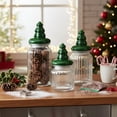 thumbnail image 3 of Set de 3 frascos de cristal navideños Mimorou 1.3L, 975 ml, 650 ml, 3 of 9