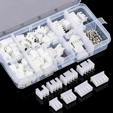 

250pcs 2 pin 3 pin 4 pin Terminal Housing PCB Header Connector Wire 2.54mm Pitch