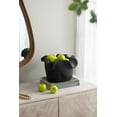 thumbnail image 5 of A&B Home Decorative Black Ruffle Teak Bowl 13.8" x 11.8" x 7.9", 5 of 10