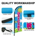 thumbnail image 4 of QSUM Daycare Themed Swooper Flag, 8.2FT Daycare Banner Feather Flag with Carbon Fiber Pole Kit Ground Stake, Daycare Signs for Business Advertising, 4 of 8