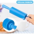 thumbnail image 4 of Kids Rolling Pins for Baking Playdough 2 Pack Non-Stick Silicone Small Rolling Pins for Home Kitchen,Random Colors, 4 of 5