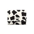 thumbnail image 4 of Cartoon Cow Print Short Wallet, Trifold Coin Purse, Trendy All-Match Faux Leather Purse, 4 of 6