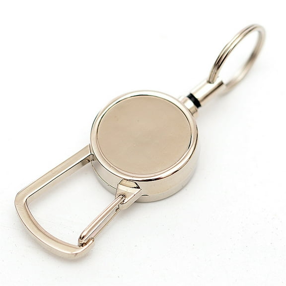 AOOOWER Heavy Duty ID Badge for Key Holder Clip, Retractable for Key Chain, Durable Wire