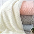thumbnail image 3 of Lightweight Wool Blankets for All Seasons Cozy Summer and Autumn Throws for Sofas Travel and Beds Versatile 70X100CM Comfort Blankets, 3 of 8