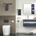 thumbnail image 2 of 5 - Piece Stainless Steel Bathroom Towel Rack Set Wall Mount, 2 of 10