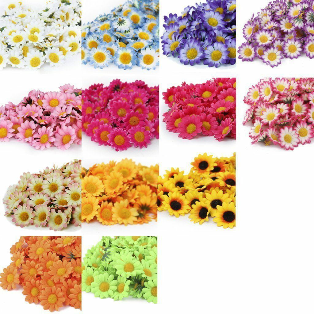 100Heads Artificial Silk Gerbera Flowers Daisy Chrysanthemum Wedding Party Decor 