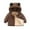 Brown, variant on Toddler Hooded Winter Coat with Ears Padded Outerwear Sherpa Lined Jacket for Children Boys and Girls Warm Outfit