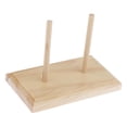 thumbnail image 4 of GUOOL 2 Spool Unpainted Wood Bobbin Thread Rack Organizer Thread Holder Storage Sewing, 4 of 6