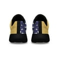 thumbnail image 4 of New Jersey Stte EaStrn Goldfinch Bird and Purple Violet Flower Shoes Sneakers Black Size 7, 4 of 7