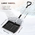 thumbnail image 2 of Minkissy Aluminum Snow Shovel with Ice Scraper Feature for Camping and Snowmobile Trail Maintenance, 2 of 8