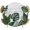 White, variant on Monstera Leaves Round Tablecloth 36-44 Inch Round Fitted Table Cloth with Elastic Edge, Summer Green Tropical Plants Leaf Beige Waterproof Table Cover Protector for Outdoor Picnic Party Dining