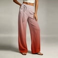 thumbnail image 7 of Sweatpants Dqueduo Women's Fashion Printed Elastic Waist Casual Pocket Straight-Leg Pants – Cotton Blend Trousers Red M, 7 of 7