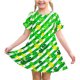 thumbnail image 1 of Niñas Vestido de Día de San Patricio 3-12 Años Niños Niños Verano Casual Cuello Redondo Manga Corta, 1 of 9