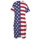 thumbnail image 4 of Vestido con bandera de Estados Unidos para mujer, elegante vestido con bolsillo, elegante vestido, hermoso vestido., 4 of 6