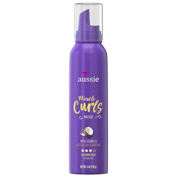 Aussie Miracle Curls Mousse With Coconut And Australian Jojoba Oil, 6 oz (Pack of 3)