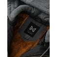 thumbnail image 4 of KVE Men's Faux Leather Jacket Waterproof Motorcycle Bomber Jacket Vintage PU Moto Biker Coat Black Medium, 4 of 9