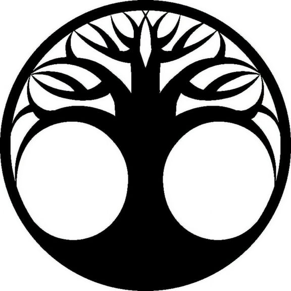Tree of Life Decal Sticker | 6.5-Inches By 6.5-Inches | Black Vinyl