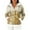 Gold, variant on Women's Casual Fashion Long-Sleeve Zip-Up Fleece Hooded Cardigan with Christmas Print, Cozy and Warm for Winter Season,Blue,M