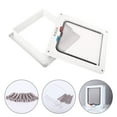 thumbnail image 7 of ELEVON Cat Door, Outer Size 9.84”x 9.21”x2.16”, 4 Way Locking Cat Flap Door for Interior Exterior Door, Weatherproof Pet Door for Cats &amp; Puppy with Circumference <17", Same Suitable for Window &amp; Wall, 7 of 7