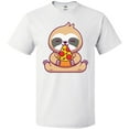 thumbnail image 3 of Inktastic Sloth Pizza T-Shirt, 3 of 5