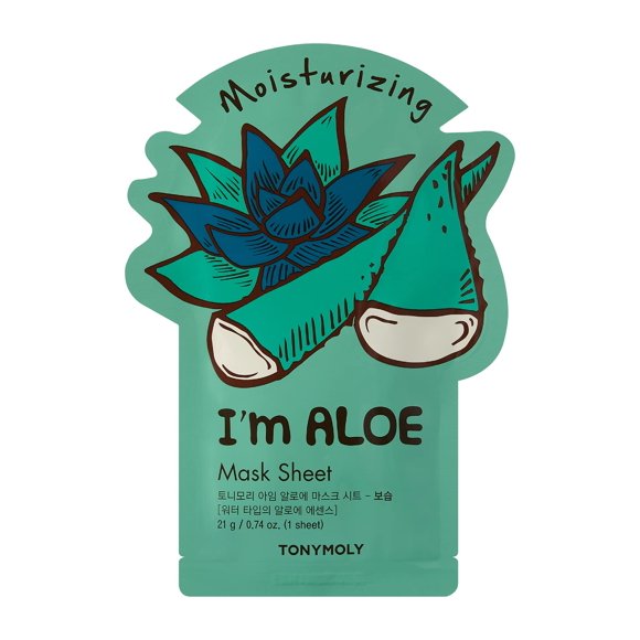 TONYMOLY Im Feuille de Masque d'Aloès Hydratant Réel, Pack de 1