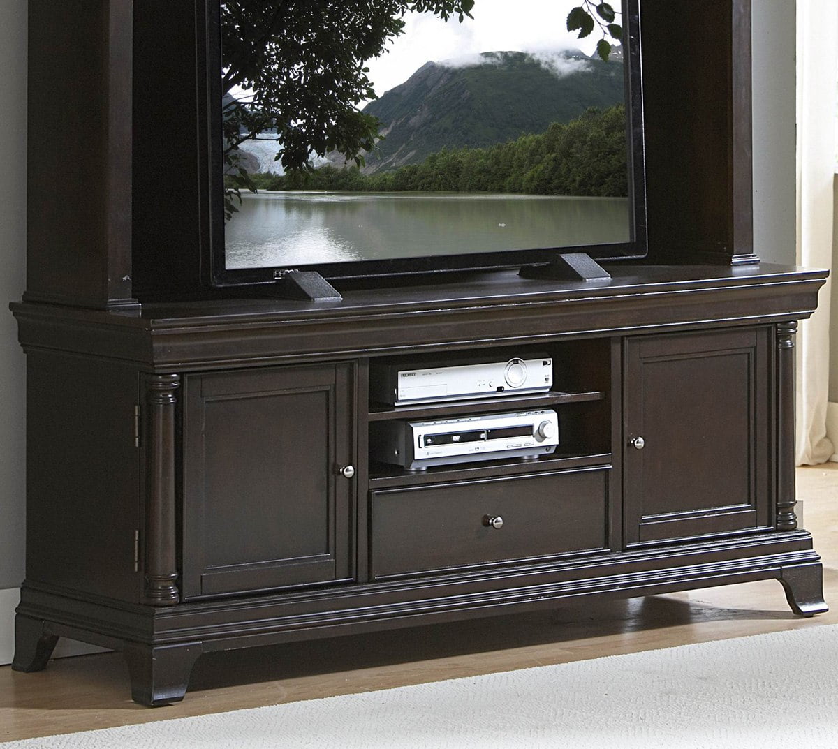 Homelegance Inglewood 67 Inch TV Stand in Cherry