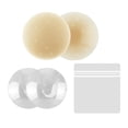 thumbnail image 2 of Cache-Tétons pour Femmes Soutien-Gorge en Silicone Respirant Invisible Imperméable Beige 10cm, 2 of 7