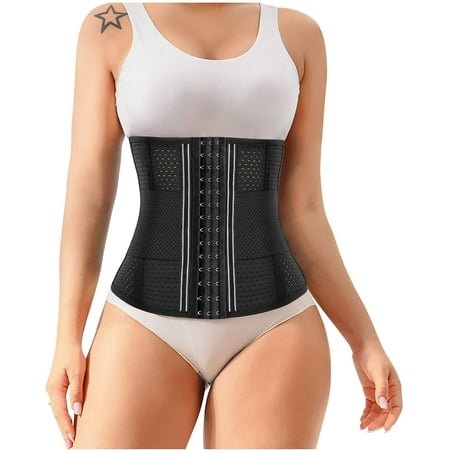 

Nebility Women Waist Trainer Shapewear Trimmer Belt Waist Cincher Body Shaper Sport Workout Girdle Underbust Corset