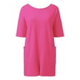 thumbnail image 3 of MKLEKYY Pantalones Cortos Para Correr Mujer Mono De Verano De Gran Tamaño Para Mujer, Mono Informal De Entrenamiento Deportivo, Pantalones Cortos Holgados Sin Espalda, Monos, 3 of 4