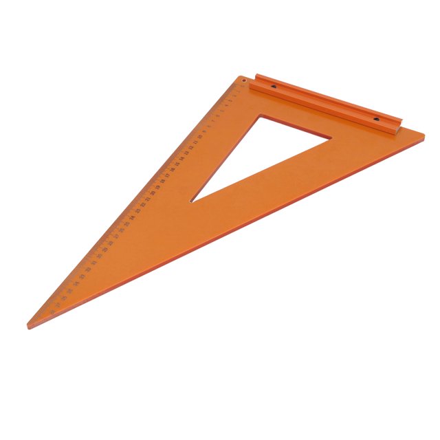 Triangle Carpenter Square Ruler, Multifunctional Perfect Insulating Properties 40x23cm Woodworking Triangle Ruler Accurate Measuring Scale for Modeling