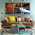 thumbnail image 3 of IDEA4WALL 3 Piece Nature Canvas Wall Art Waterfall in Forest Canvas Prints Modern Home Wall Decor, 16"x24", 3 of 5