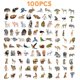 thumbnail image 2 of 100 Pegatinas De Animales De La Selva, Safari, Zoológico, Animal Salvaje, Para Ordenador Portátil, Botella De Agua, Ordenador, Refrigerador, Equipaje, Teléfono, Bicicleta, Adolescentes (Animal De La S, 2 of 5