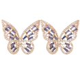 thumbnail image 1 of Boucles d'Oreilles Mode Strass Papillon Boucles d'Oreilles Percées Boucles d'Oreilles, 1 of 10