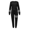 thumbnail image 4 of ICHUANYI Clearance Women's Fashion Printed Round Neck Long Sleeve Loose Casual Sports Two Piece Set ICHUANYI "ICHUANYI", 4 of 5