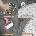 thumbnail image 6 of CozyDesg Oval Area Rugs,Ultra Soft Modern Throw Rugs for Bedroom，Small Area Rugs,2.6*5.3ft Shag Fluffy Carpet for Bedside Home Decor,Light Gray, 6 of 8