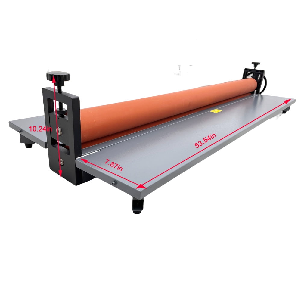 51" Desktop Cold Laminator Roll Laminating Machine Laminating Photo Vinyl Film with Glossy Laminating Film